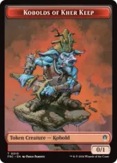 (010/016)《カー砦のコボルド+ファイレクシアン・ダニトークン/Kobolds of Kher Keep+Phyrexian Mite Token》[FRC] 赤/茶