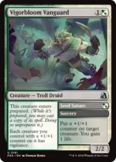 【Foil】(161)《ヴィゴーブルームの先兵/Vigorbloom Vanguard》[FRA] 金U