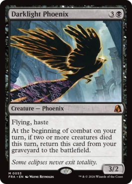 (053)《夜光のフェニックス/Darklight Phoenix》[FRA] 黒R