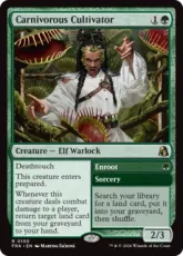 【Foil】(100)《人喰い植物の耕作者/Carnivorous Cultivator》[FRA] 緑R