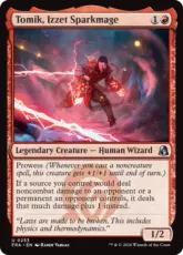 【Foil】(253)《イゼットの火花魔道士、トミク/Tomik, Izzet Sparkmage》[FRA] 赤U
