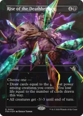 【ファセット・Foil】(454)■ボーダーレス■《死をもたらす者の隆盛/Rise of the Deathbringer》[FRA-BF] 黒R
