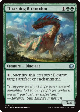 Thrashing Brontodon