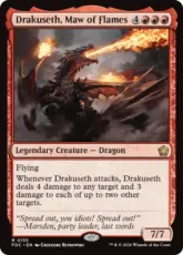 (155)《炎の大口、ドラクセス/Drakuseth, Maw of Flames》[FDC] 赤R