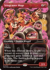【Foil】(447)■ボーダーレス■《棘唱の魔道士/Stingcaster Mage》[FRA-BF] 赤R