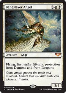 【Foil】《悪斬の天使/Baneslayer Angel》[FtV:Angels] 白R