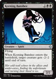 《叫び回るバンシー/Keening Banshee》[GK2-WB] 黒U