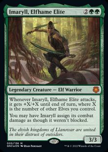 【Foil】《エルフェイムの精鋭、イマリール/Imaryll, Elfhame Elite》[GN3] 緑R