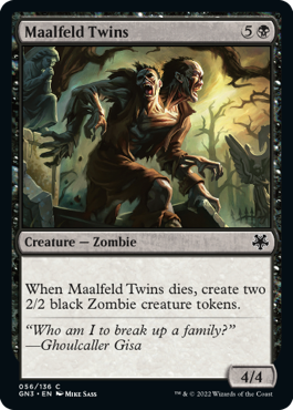 《マルフェルドの双子/Maalfeld Twins》[GN3] 黒C