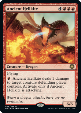 《古えのヘルカイト/Ancient Hellkite》[GN3] 赤R
