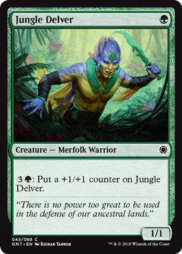 《ジャングルの探査者/Jungle Delver》[GNT] 緑C