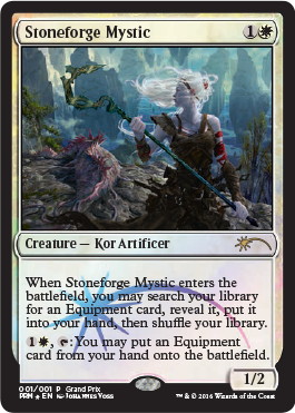 Foil】《石鍛冶の神秘家/Stoneforge Mystic》(GPプロモ)[流星マーク