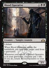 【Foil】■プレリリース■《血の刺客/Blood Operative》[GRN-PRE] 黒R