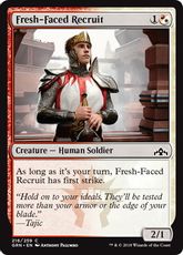 【Foil】《初々しい補充兵/Fresh-Faced Recruit》[GRN] 金C