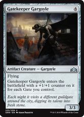 【Foil】《門番のガーゴイル/Gatekeeper Gargoyle》[GRN] 茶U