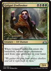 【Foil】《ゴルガリの拾売人/Golgari Findbroker》[GRN] 金U