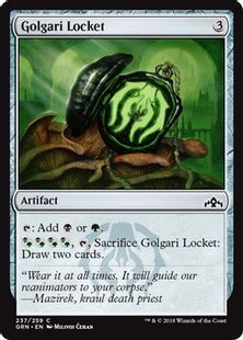 《ゴルガリのロケット/Golgari Locket》[GRN] 茶C