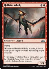 【Foil】《ヘルカイトの仔/Hellkite Whelp》[GRN] 赤U