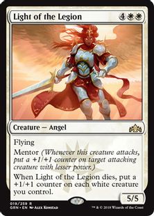 【Foil】■プレリリース■《軍勢の光/Light of the Legion》[GRN-PRE] 白R