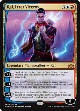 【Foil】《イゼット副長、ラル/Ral, Izzet Viceroy》[GRN] 金R