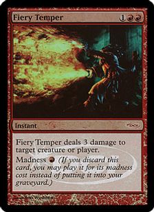【Foil】《癇しゃく/Fiery Temper》(ゲートウェイ)[DCIマーク] 赤