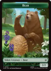【Foil】(007/011)《熊+大きな岩石トークン/Bear+Stone Boulder Token》[HOB] 緑/茶