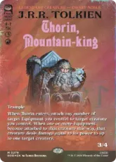 【サージ・Foil】(279)■ボーダーレス■《山の王、ソーリン/Thorin, Mountain-king》[HOB-BF] 赤R