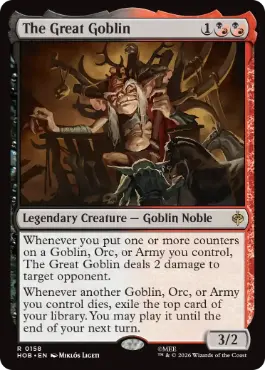 (158)《大ゴブリン/The Great Goblin》[HOB] 金R