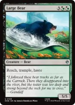 『予約シングル』(159)《大きな熊/Large Bear》[HOB] 金U