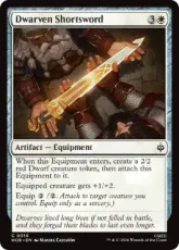 【Foil】(010)《ドワーフの小剣/Dwarven Shortsword》[HOB] 白C