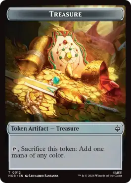 (003/012)《ゴブリン・軍団+宝物トークン/Goblin Army+Treasure Token》[HOB] 黒/茶