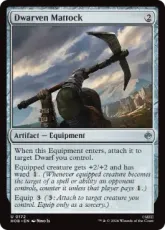 【Foil】(172)《ドワーフのつるはし/Dwarven Mattock》[HOB] 茶U