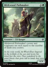 【Foil】(129)《闇の森の道拓き/Mirkwood Pathmaker》[HOB] 緑U