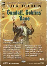 【Foil】(242)■ボーダーレス■《ゴブリンの災い、ガンダルフ/Gandalf, Goblins' Bane》[HOB-BF] 赤R