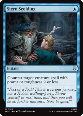 Stern Scolding