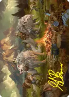 箔押し】(054)【アート・カード】Mount Gundabad Mobilizes [HOB