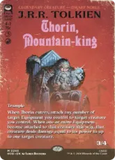【Foil】(243)■ボーダーレス■《山の王、ソーリン/Thorin, Mountain-king》[HOB-BF] 赤R