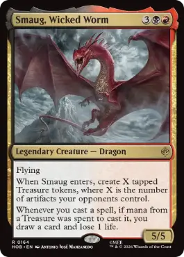 (164)《悪い長虫、スマウグ/Smaug, Wicked Worm》[HOB] 金R