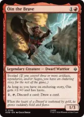 【Foil】(106)《勇敢なる者、オーイン/Óin the Brave》[HOB] 赤C