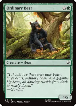 『予約シングル』(133)《ふつうの熊/Ordinary Bear》[HOB] 緑C