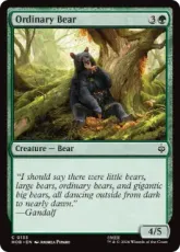【Foil】(133)《ふつうの熊/Ordinary Bear》[HOB] 緑C