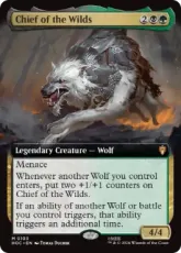(103)■拡張アート■《荒れ地の国の親分/Chief of the Wilds》[HOC] 金R