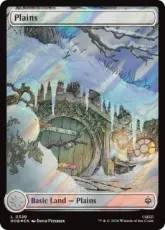【サージ・Foil】(320)■フルアート■《平地/Plains》(冬)[HOB] 土地
