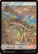 【サージ・Foil】(318)■フルアート■《平地/Plains》(夏)[HOB] 土地