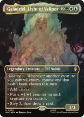 【サージ・Foil】(072)■ボーダーレス■《ヴァリノールの光、ガラドリエル/Galadriel, Light of Valinor》[HOC] 金R