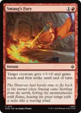 【Foil】(111)《スマウグの憤怒/Smaug's Fury》[HOB] 赤C