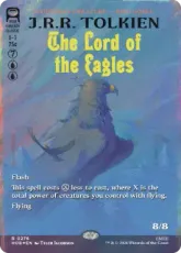 【サージ・Foil】(276)■ボーダーレス■《ワシの王/The Lord of the Eagles》[HOB-BF] 青R