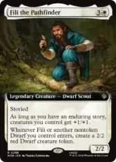 【Foil】(286)■拡張アート■《先導者フィーリ/Fíli the Pathfinder》[HOB-BF] 白R