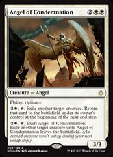 【Foil】■プレリリース■《糾弾の天使/Angel of Condemnation》[HOU-PRE] 白R