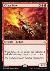 【Foil】■プレリリース■《混沌の大口/Chaos Maw》[HOU-PRE] 赤R